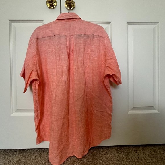 Brooks Brothers Men's 100% Irish Linen Short-Sleeve Shirt - Picture 4 of 9